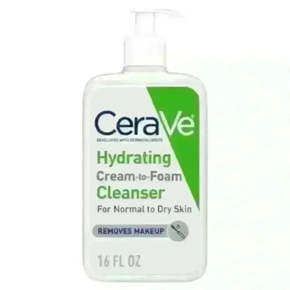 CeraVe Cream-to-Foam Makeup Remover and Face Wash - Fragrance Free‌‌‌‌‌‌ - Picture 1 of 4